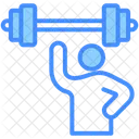 Fuerza Potencia Gimnasio Icono