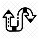Orientierungspfeil Strassenschild Beschilderung Symbol
