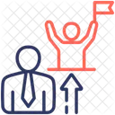 Fuhrungsverhalten Unterstutzung Coaching Symbol