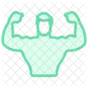 Full Body Workout Duotone Line Icon Icon