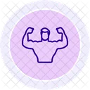 Full Body Workout Line Icon Icon