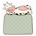Full Cow On Board Animal Pet Icon