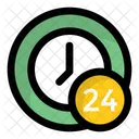 Round Clock 24 Icon