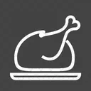 Full Chicken Roast Icon