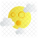 Full Moon Lunar Night Sky Icon