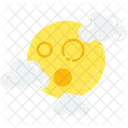 Full Moon Lunar Night Sky Icon
