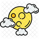 Full Moon Lunar Night Sky Icon