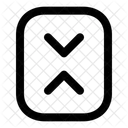 Full Out Square Verticalarrow Navigation Navigate Icon