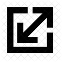 Arrow Dimension Resize Icon
