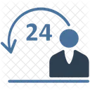 Full Service Twenty Four Hours Call Center Icon