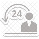 Full Service Twenty Four Hours Call Center Icon