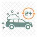 Full Service Wash Car Wash Car Icon