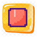 Button Full Stop Icon