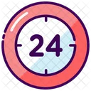 Full Time Clock Time Icon