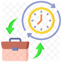 Full Time Job  Icon