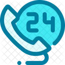 24 Hours Support  Icon