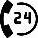 Hours Call Fullday Icon