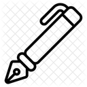 Fullfederhalter Burobleistift Schreibzeichnung Symbol