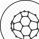 Fullerene Carbone Molecule Icône