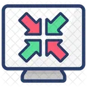 Contract Screen Symbol Screen Expand Maximize Screen Icon