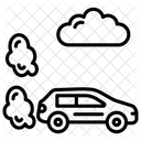 Fumaca Carro Combustivel Fossil Ícone