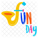 Saxophone Music Sax Music Fun Day Icon