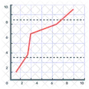 Grafico De Lineas Grafico De Funciones Grafico De Funciones Icono