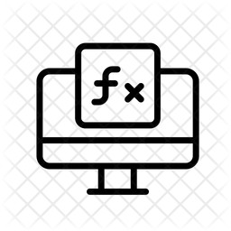 Function Icon - Download in Line Style