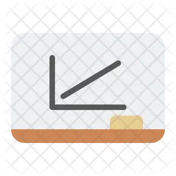 Function Graph Straight Up  Icon