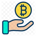 Charity Bitcoin Care Business Care Icon