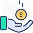 Donation Funding Hand Icon