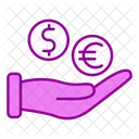 Funding Hand Money Icon