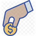 Funding Hand Cashback Currency Icon