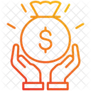 Fundraiser Money Hand Icon