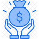 Fundraiser Money Hand Icon