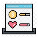 Fundraising Page  Icon