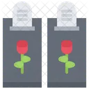 Funeral Flower Monument Icon
