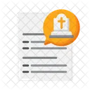 Funeral Arrangements Funeral Document Funeral Paper Icon