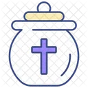 Funeral Urn Cross Equipment Icon