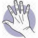 Fünf Finger  Symbol