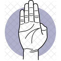 Fünfte Finger  Symbol