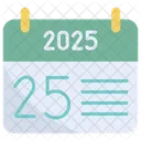 Funfundzwanzigster 2025 Symbol