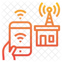 Radioantenne Smartphone WLAN Signal Symbol