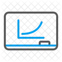 Funktionsgraph Kurve nach oben  Symbol