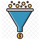 Funnel Coins Filter Icon