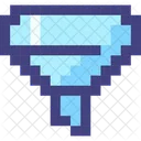 Pixel 8 Bit Funnel Icon