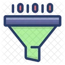 Funnel Chart Conversion Rate Data Filtration Icon