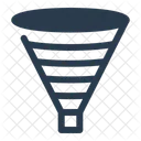 Funnel Chart Progression Stages Icon
