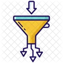 Sales Funnel Money Funnel Conversion Rate Icon