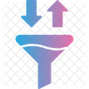 Funnel Sort Sorting Icon